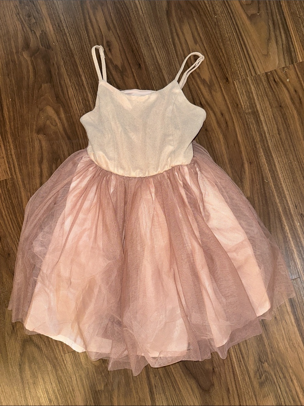 Girls Pink Tulle Party Dress - Sleeveless Spaghetti Strap ballerina dress M8